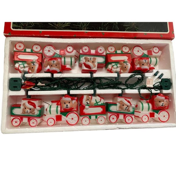 Christmas Around The World House Of Lloyd TEDDY TRAIN Lights NIB Non-Working - Picture 2 of 4